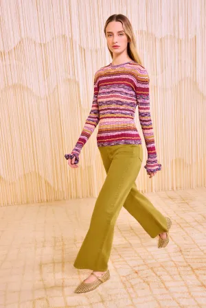 Royal Mode Maci Long Sleeve Knit Pullover - Prism