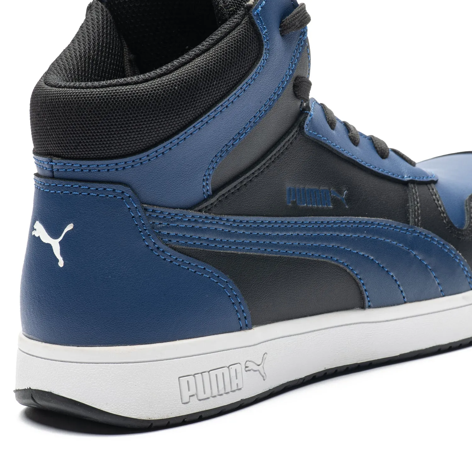Wide Toe Box Option Comfort Flex Frontcourt Blue/Black Mid Composite Toe Safety Shoes 630073 - Limited Sizing