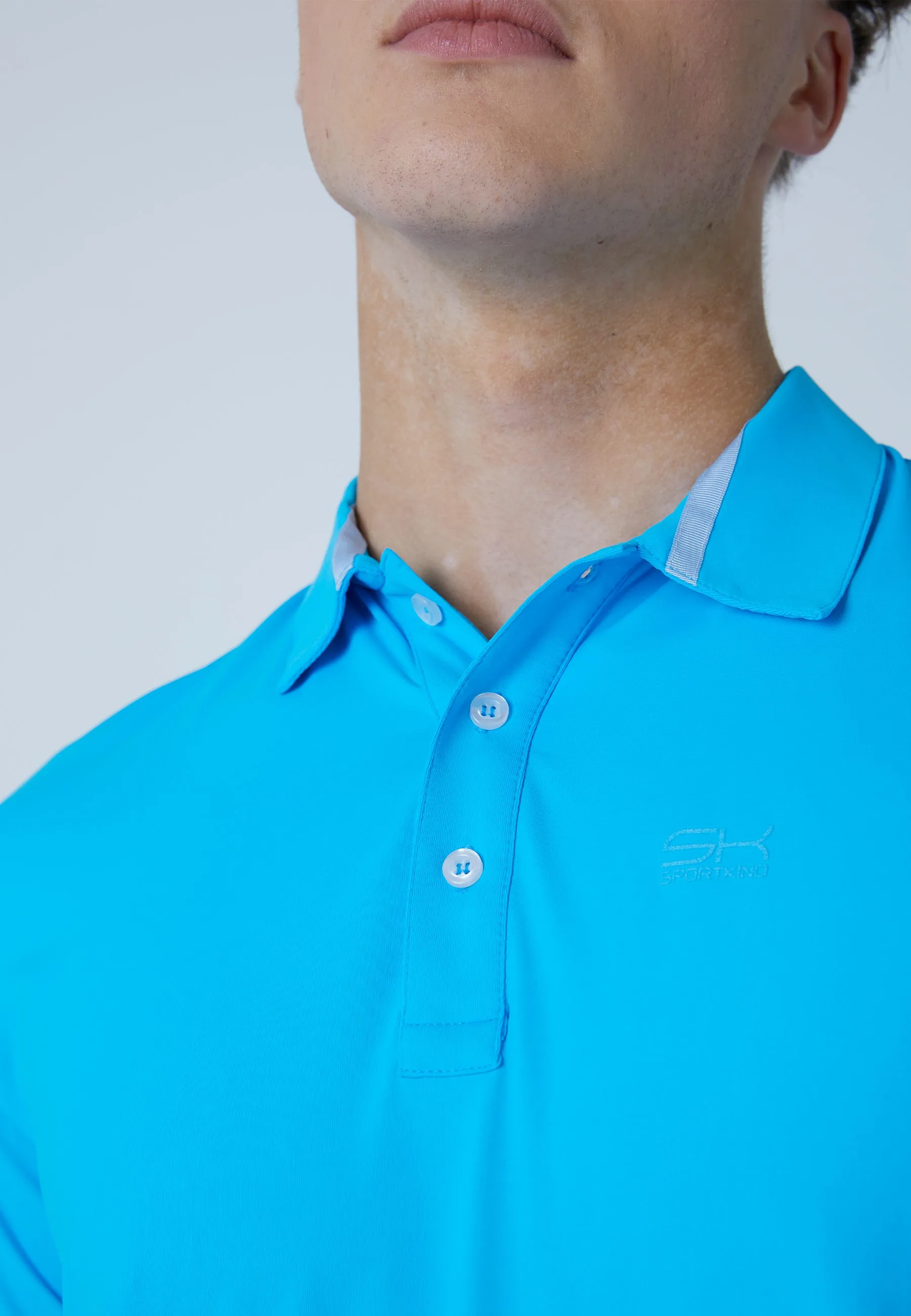 Men & boys Tennis Polo Shirt, turquoise insulated
