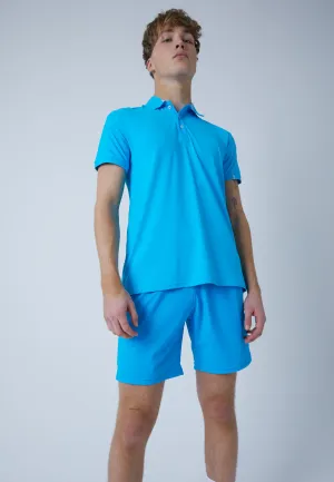 SeamlessSidePanels Beach Outfit Men & boys Tennis Polo Shirt, turquoise