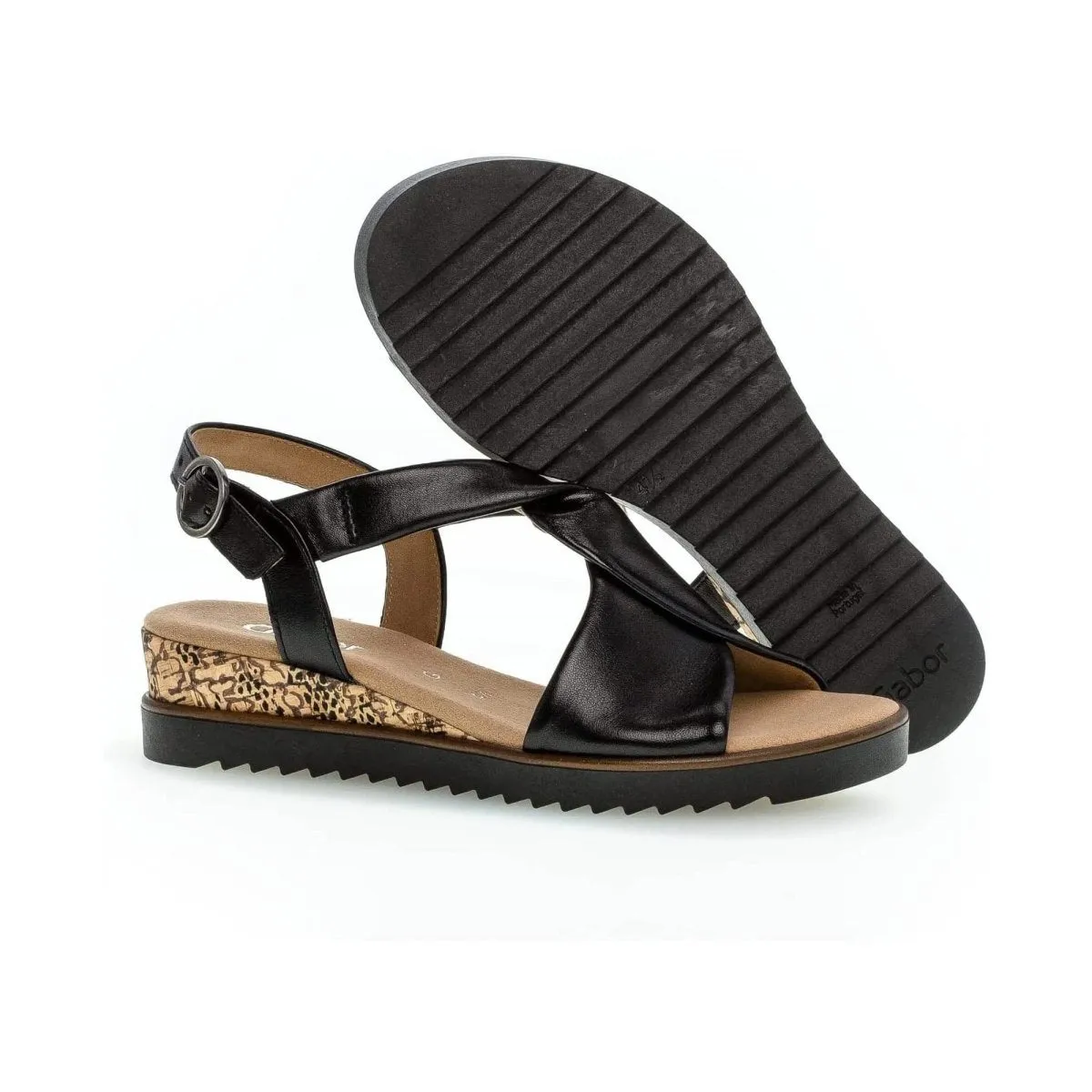 Gabor Women's 82.751.27 Black Mobile Steps