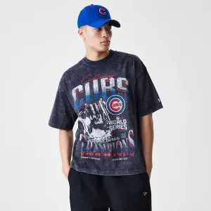 Chicago Cubs Sport Classic Black T-Shirt Roomy Fit