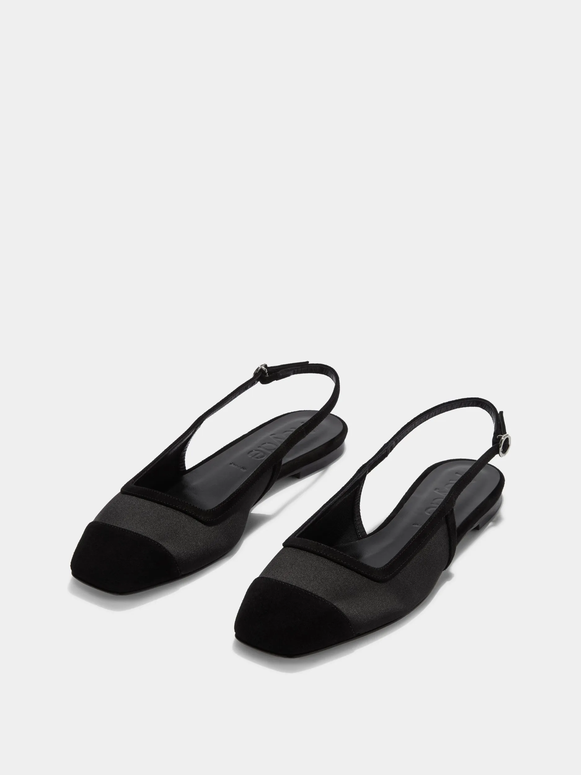 Stretch Lining shoe style Geraldine Satin Toe-Cap Slingback