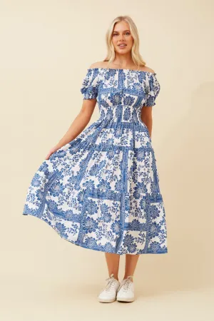 ADALIA OFF SHOULDER MIDI DRESS Casual chic dress Smart Style