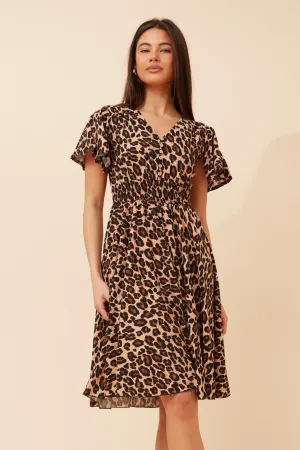 SANDY ANIMAL PRINT DRESS Japan Line