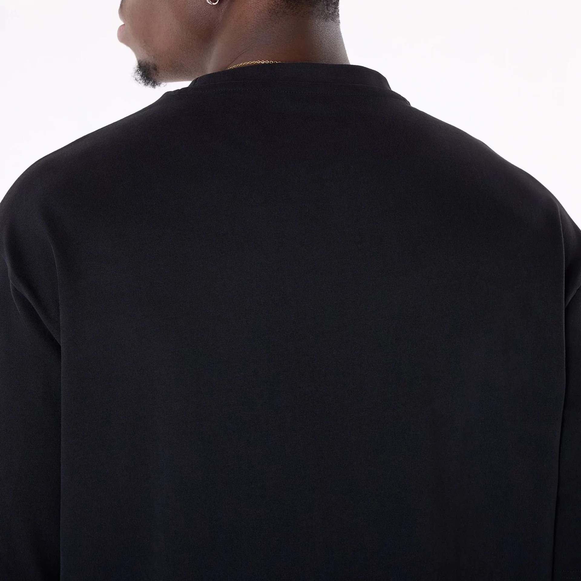 quick-drying Perfect Layer New Era Graphic Black Oversized T-Shirt