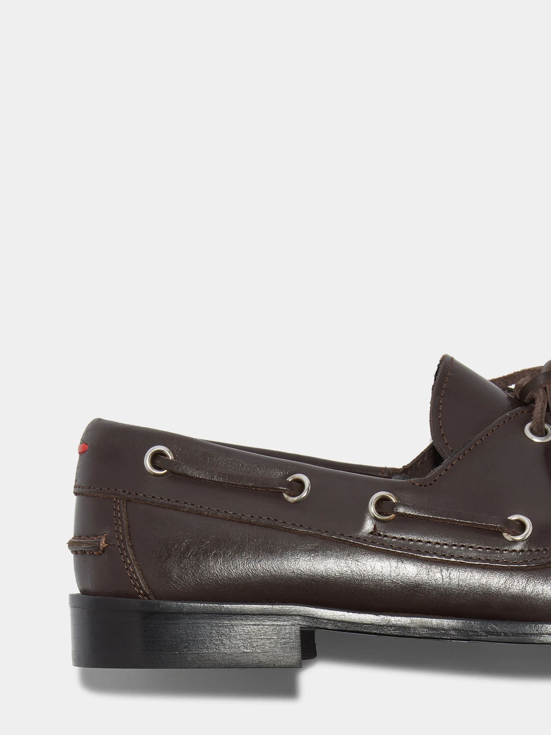 London Edge Harris Leather Moccasin Flats