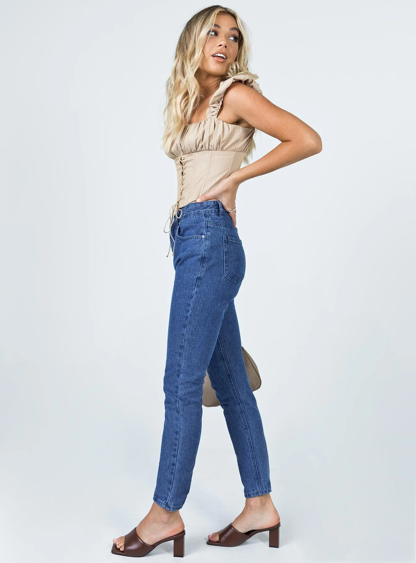 Relaxed Waist Fit Harry Denim Jeans