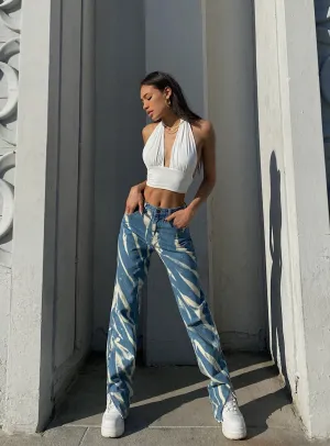 Everyday Favorite Sandblasted Finish Alabama Jean Tie Dye Denim