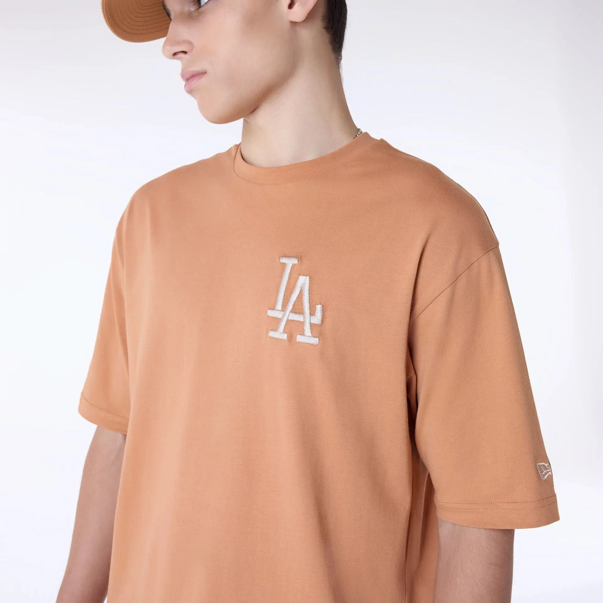LA Dodgers MLB League Essential Dark Beige Oversized T-Shirt Fashion Essential