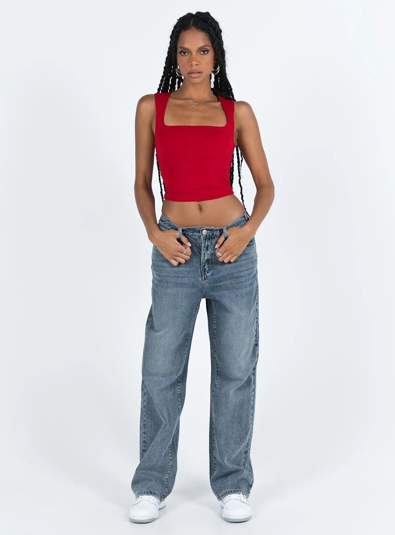 Hoban Jeans Mid Wash Denim Stain Release Finish