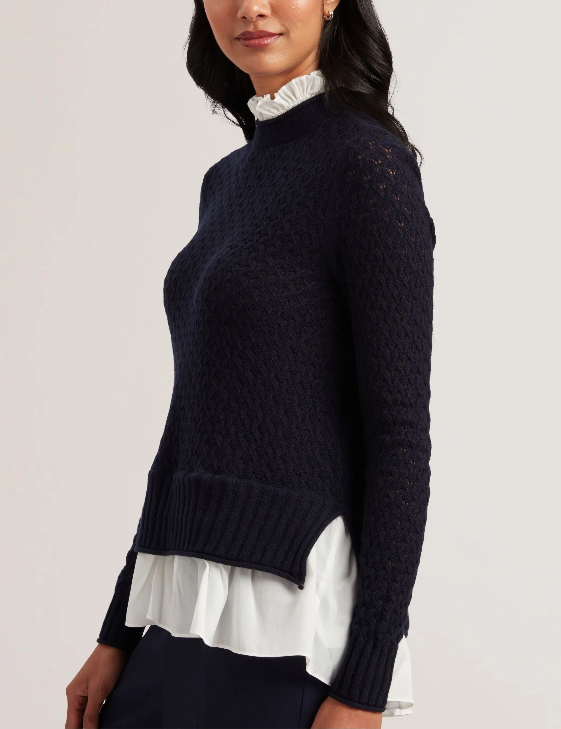 UltraSoft Texture Soft Hoodie HOLINAS | DK-BLUE