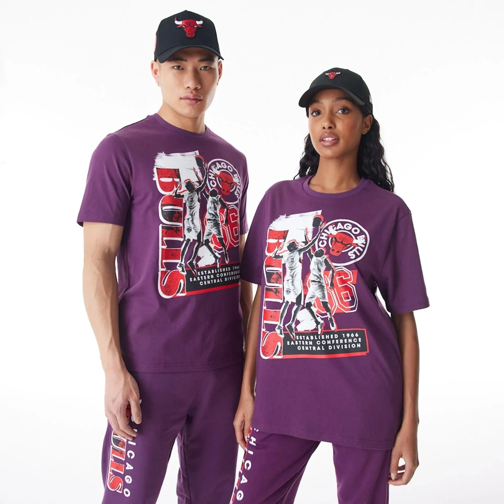 EthicalProduction Popular Chicago Bulls NBA Player Graphic Dark Purple T-Shirt