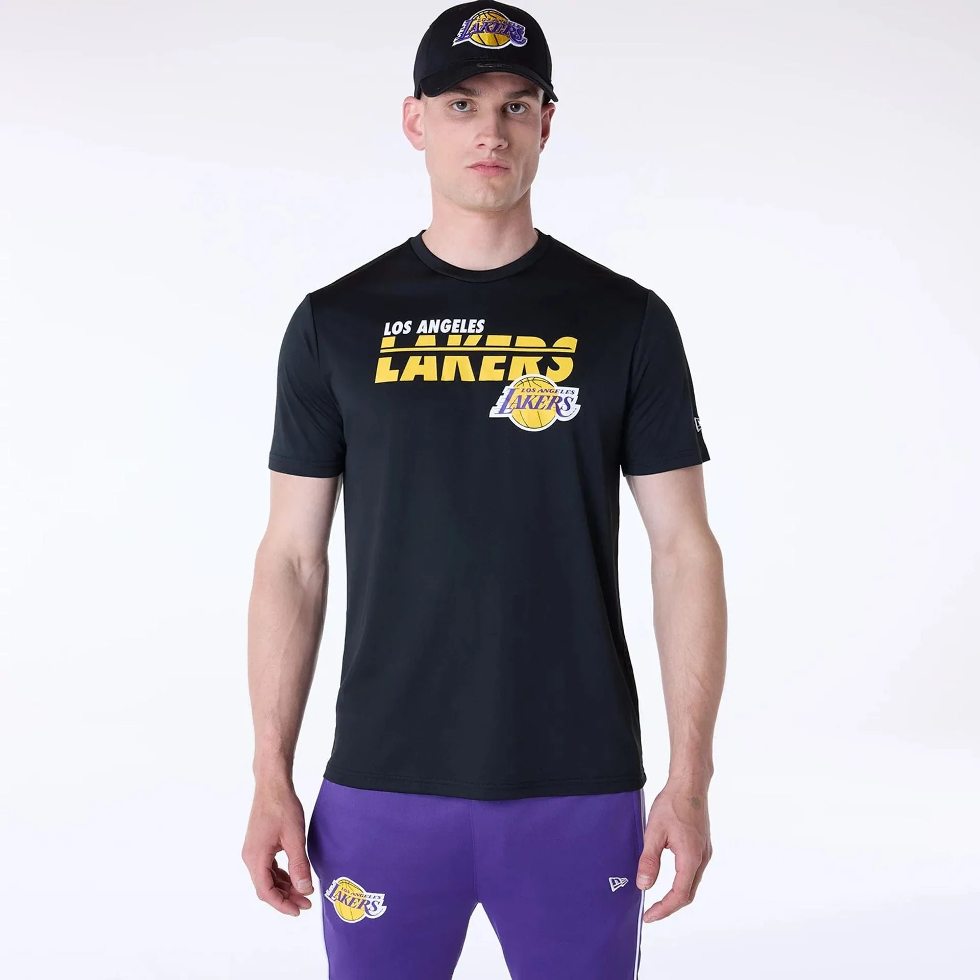 OversizedSilhouette LA Lakers NBA Essentials Black T-Shirt
