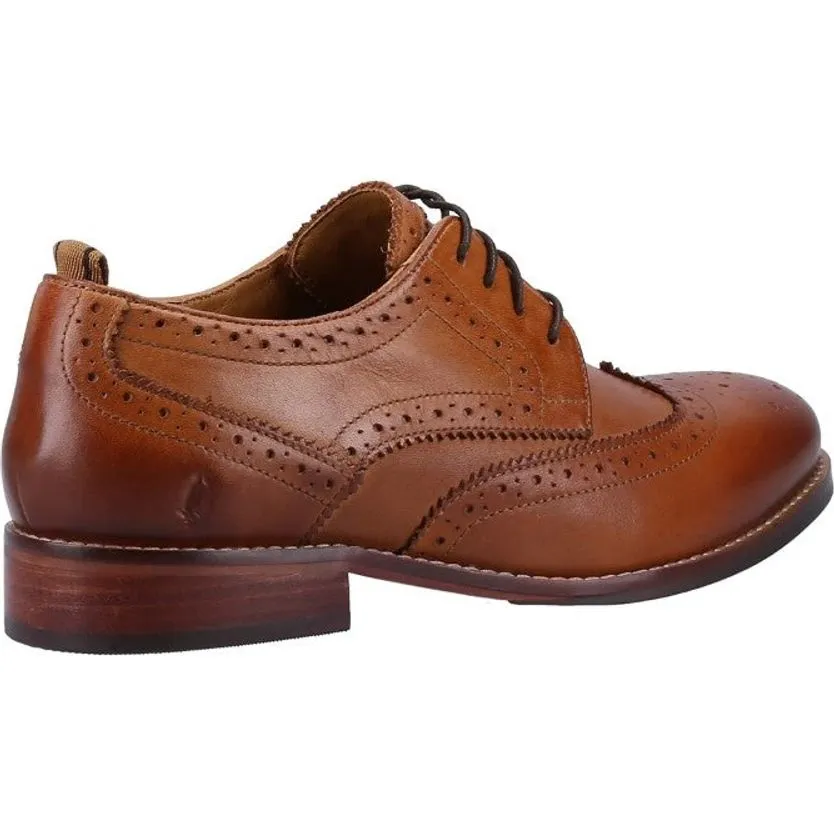 Premium Fit Hush Puppies Womens Shoe Natalia Brogue Tan