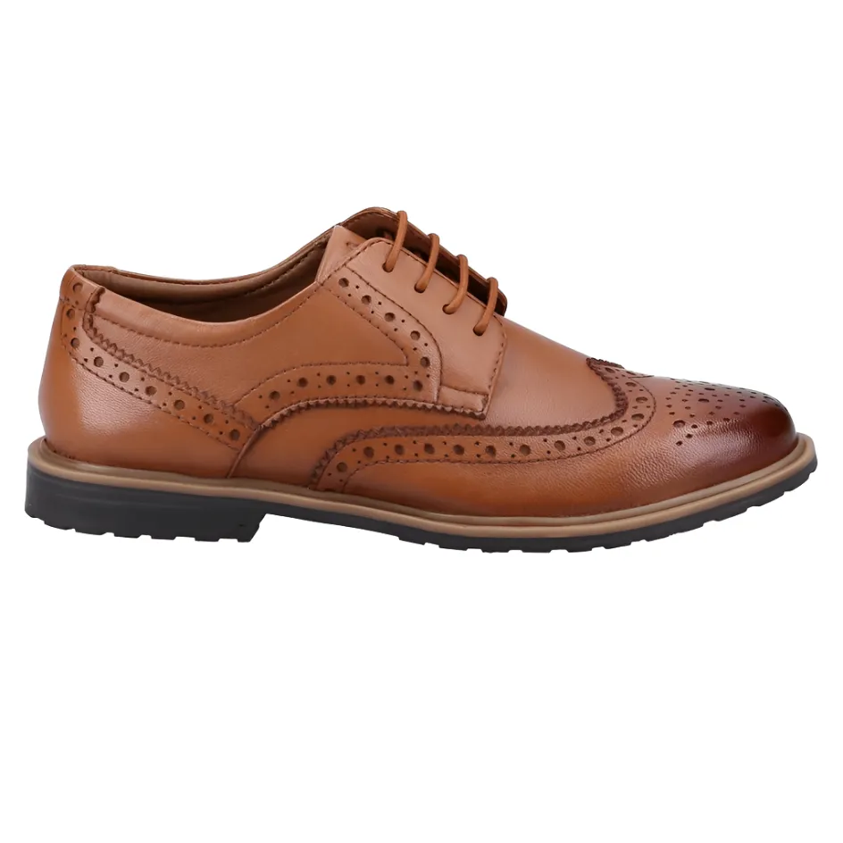 Stylish Fit Foam Lining Hush Puppies Womens Verity Brogue Tan