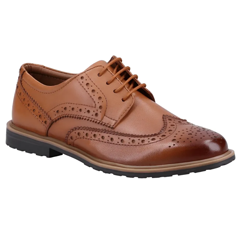 Hush Puppies Womens Verity Brogue Tan Night Run Foot Motion