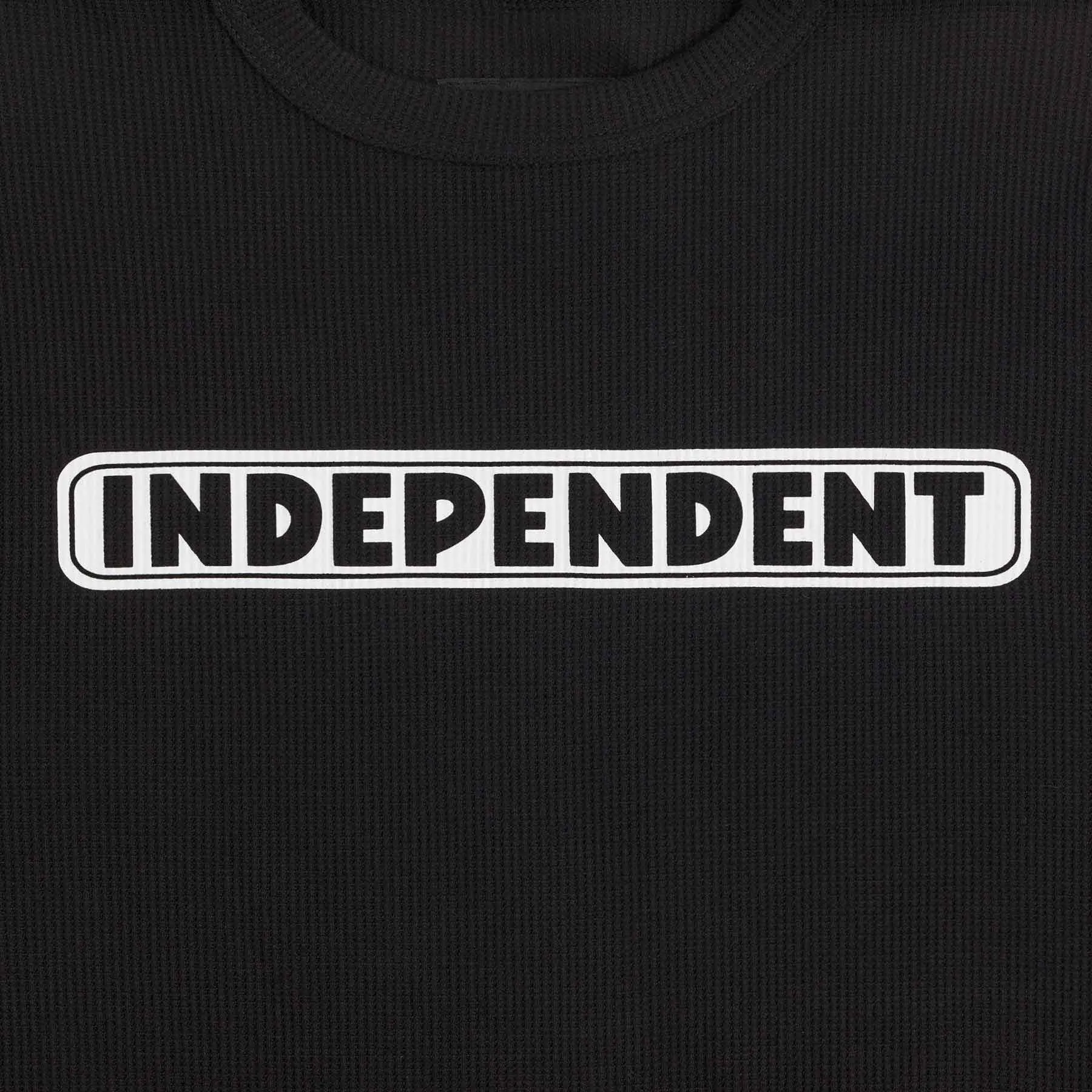 INDEPENDENT BAR LOGO THERMAL BLACK Stretchable Material