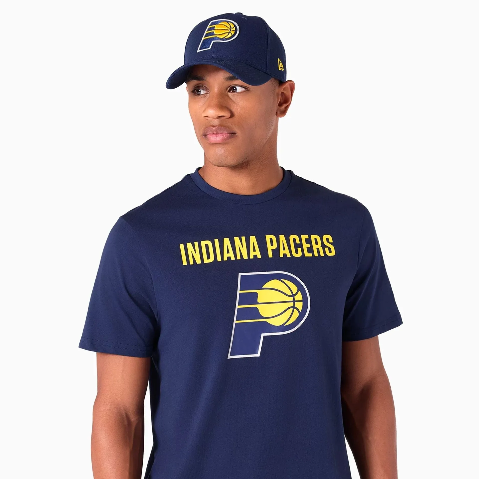 Indiana Pacers NBA Navy T-Shirt Wrinkle Resistant Material Cozy Design