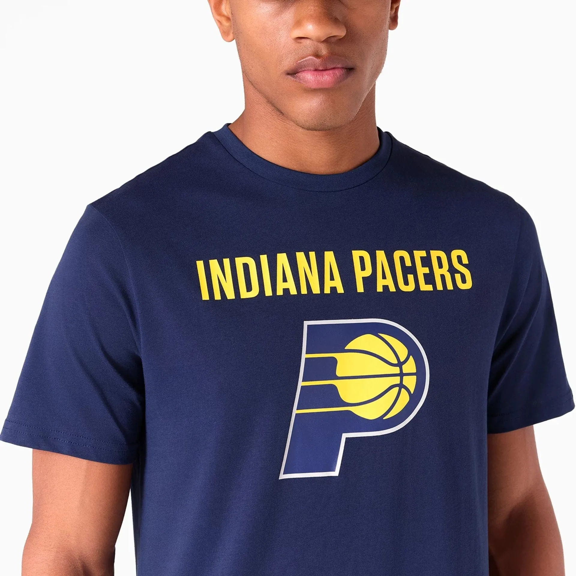 Anti Pilling Finish Polka Dot Pattern Indiana Pacers NBA Navy T-Shirt