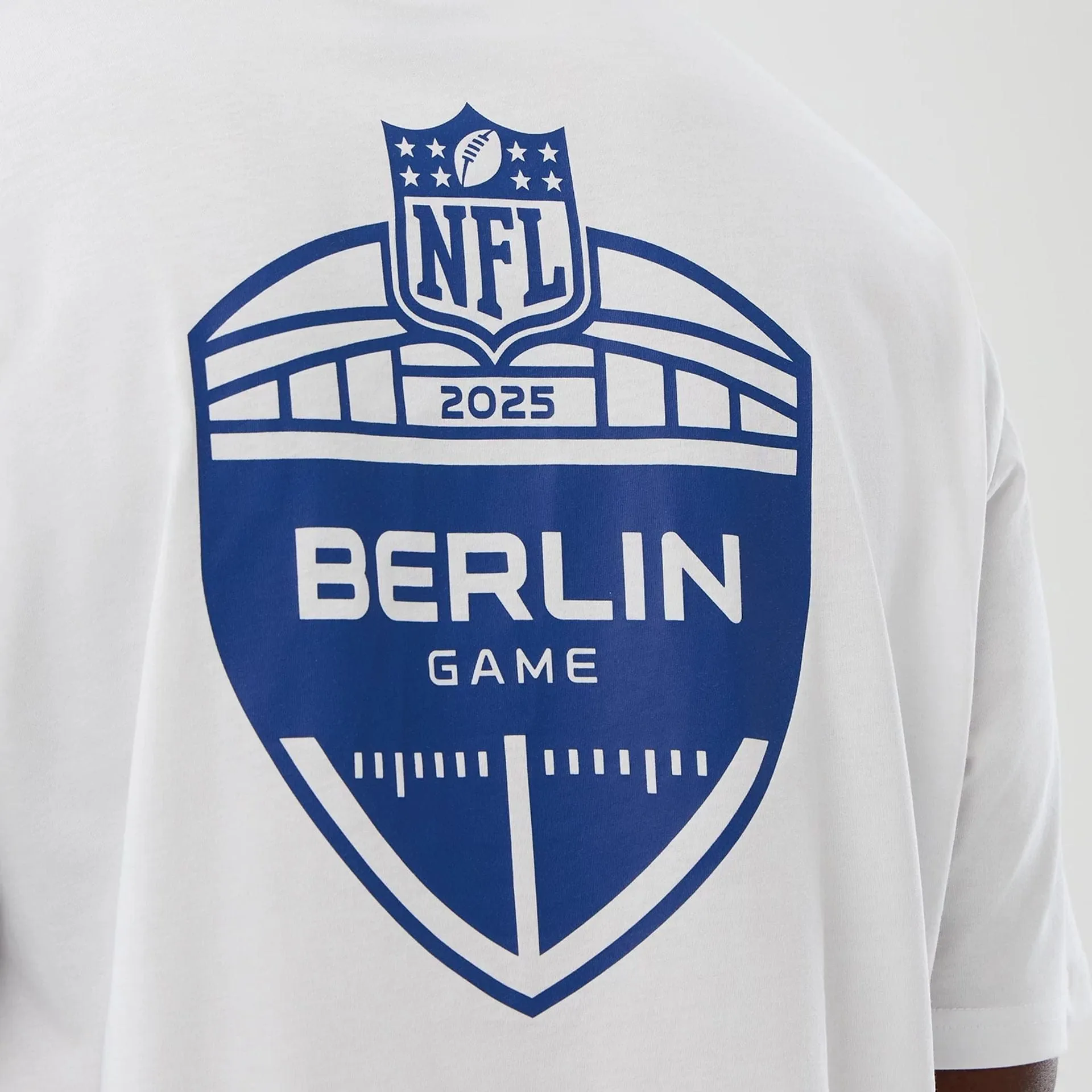 Relaxed Waistband Indianapolis Colts NFL International Series Games White Oversized T-Shirt