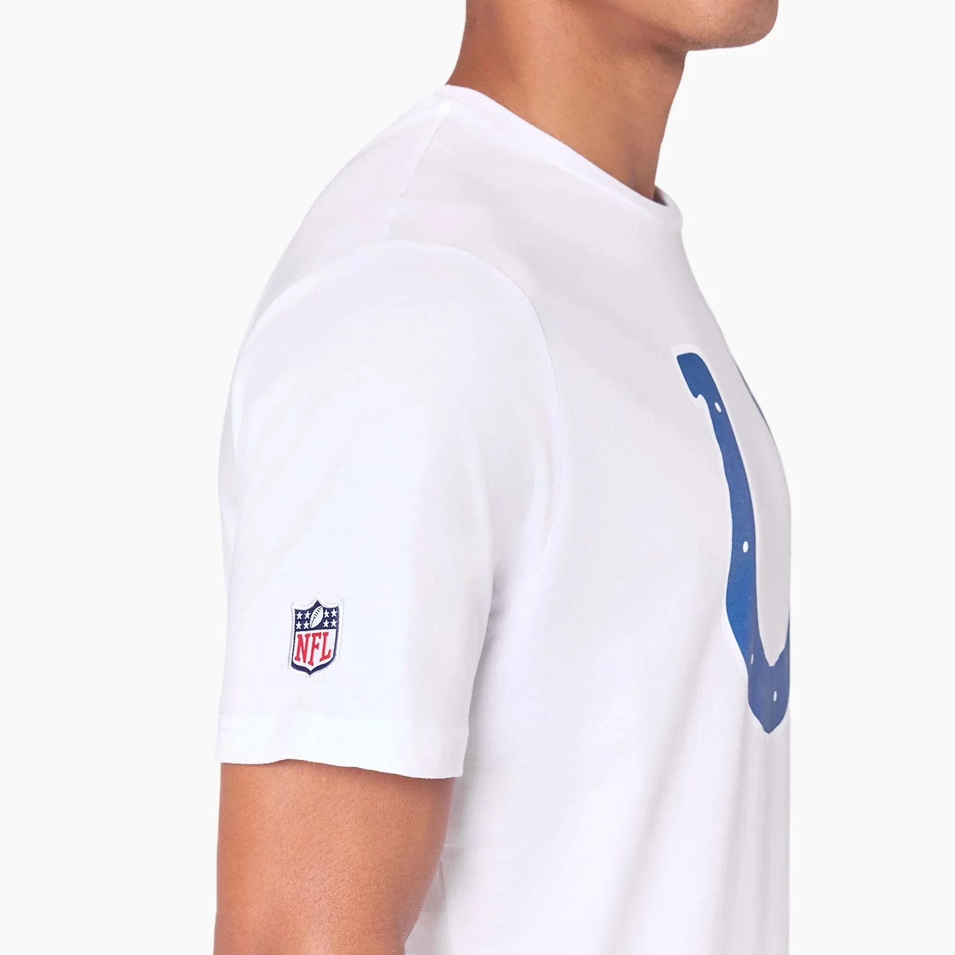 Indianapolis Colts NFL White T-Shirt Non Iron Fabric Heathered Texture