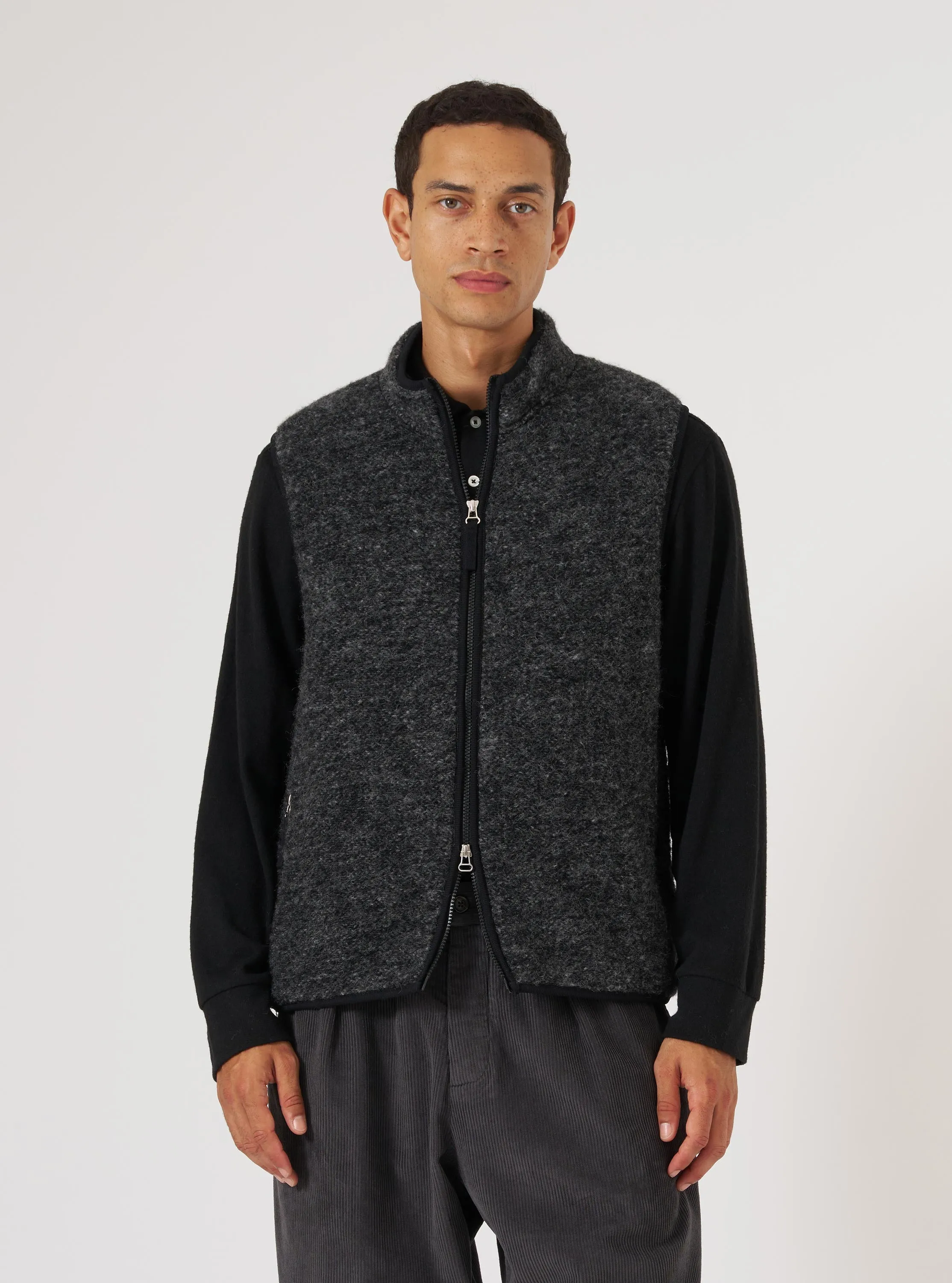 Everyday Street Black Six Wool Fleece Climbing Gilet