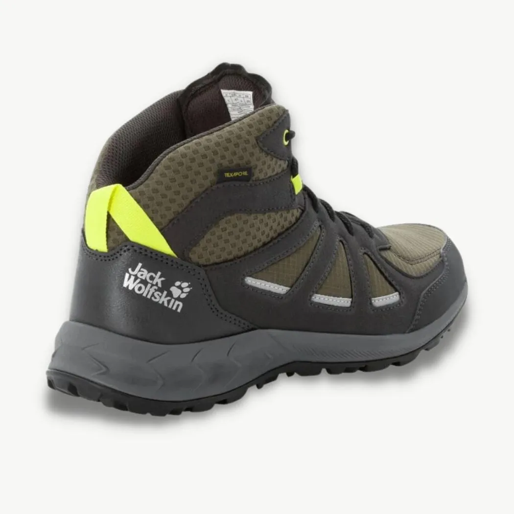 Flex grooves day - wear shoes jack wolfskin Woodland Texapore Mid Men's Hiking Shoes