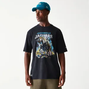 Jacksonville Jaguars NFL Games Premium Apparel Black Oversized T-Shirt Stretch Waist Sporty Appeal