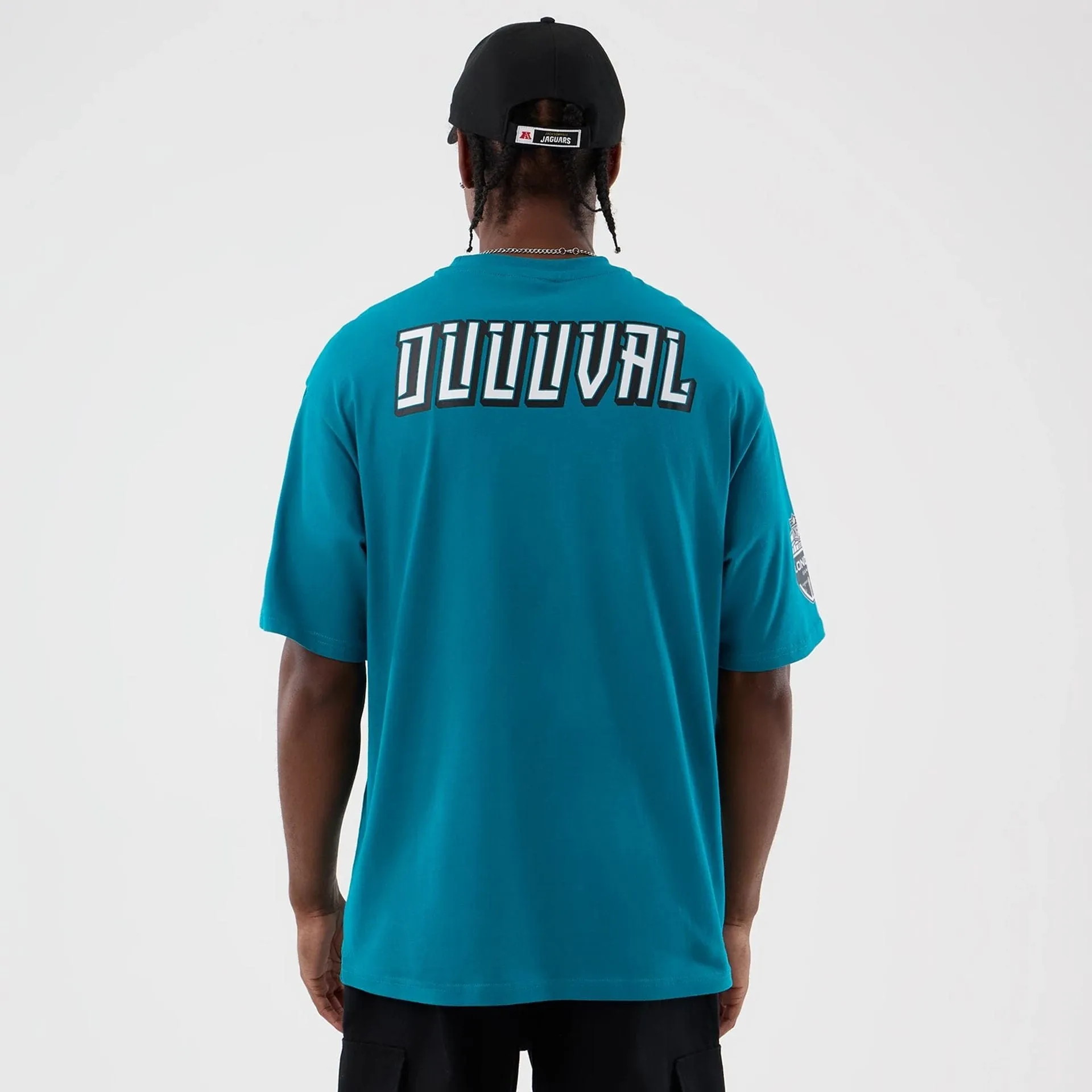 Cozy Vibe Jacksonville Jaguars NFL International Series Games Turquoise Oversized T-Shirt