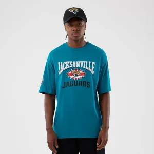 Jacksonville Jaguars NFL International Series Games Turquoise Oversized T-Shirt Cool Weather Wear