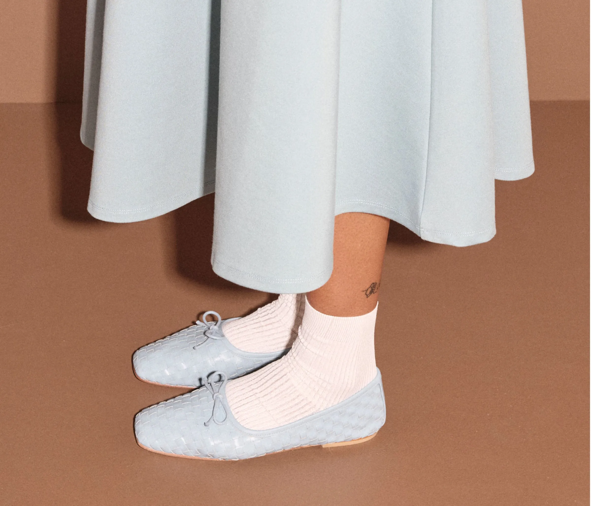 Smooth Motion Transition JADA SQUARE TOE BALLET FLAT