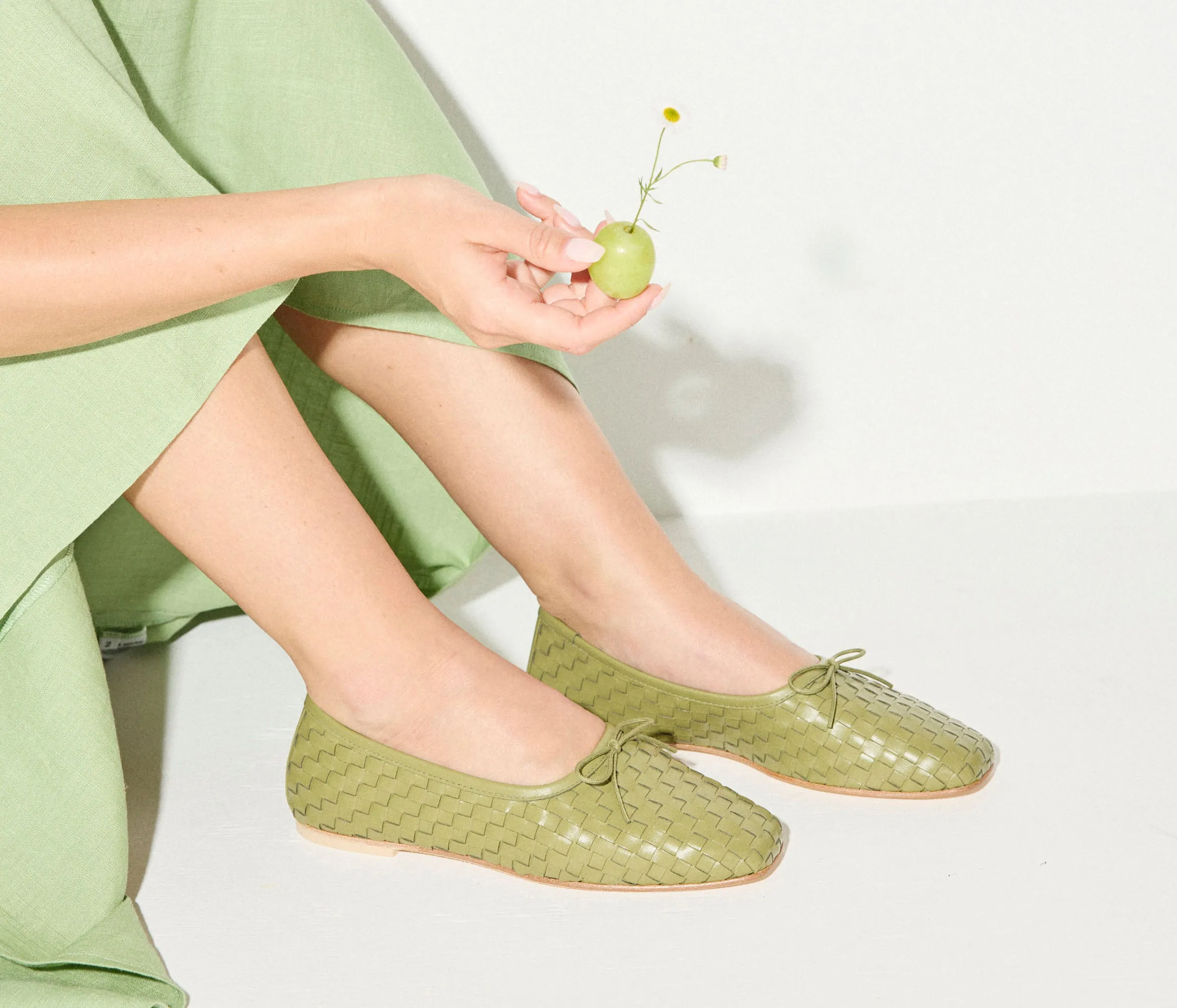 JADA SQUARE TOE BALLET FLAT Pavement Ready