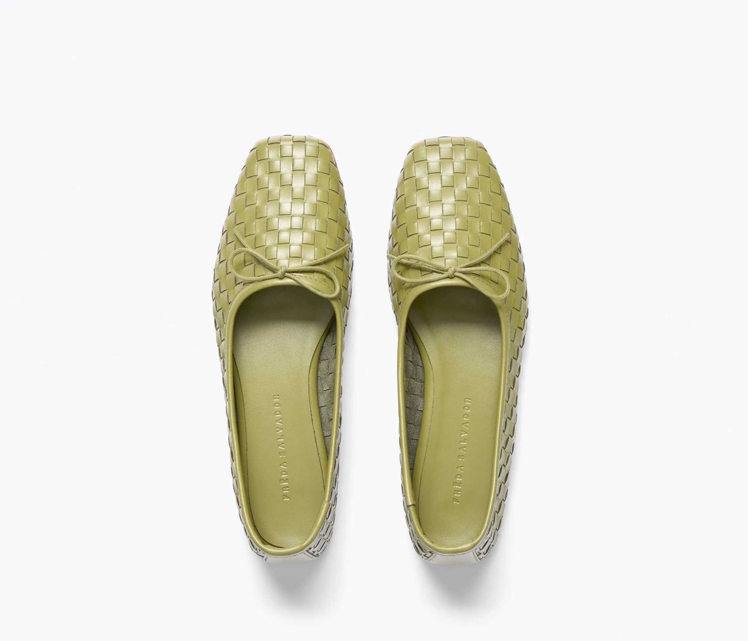 Breathable Perforations JADA SQUARE TOE BALLET FLAT