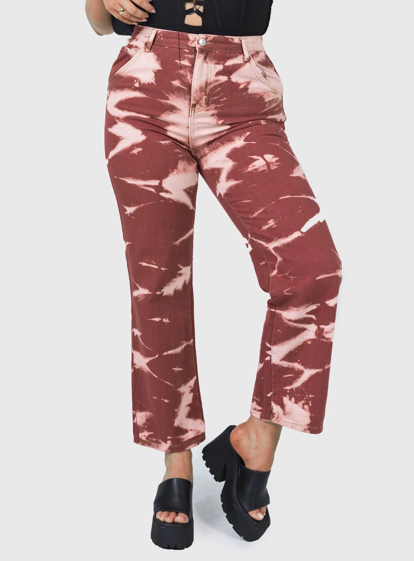 Party Look Luxury James Denim Jeans Red