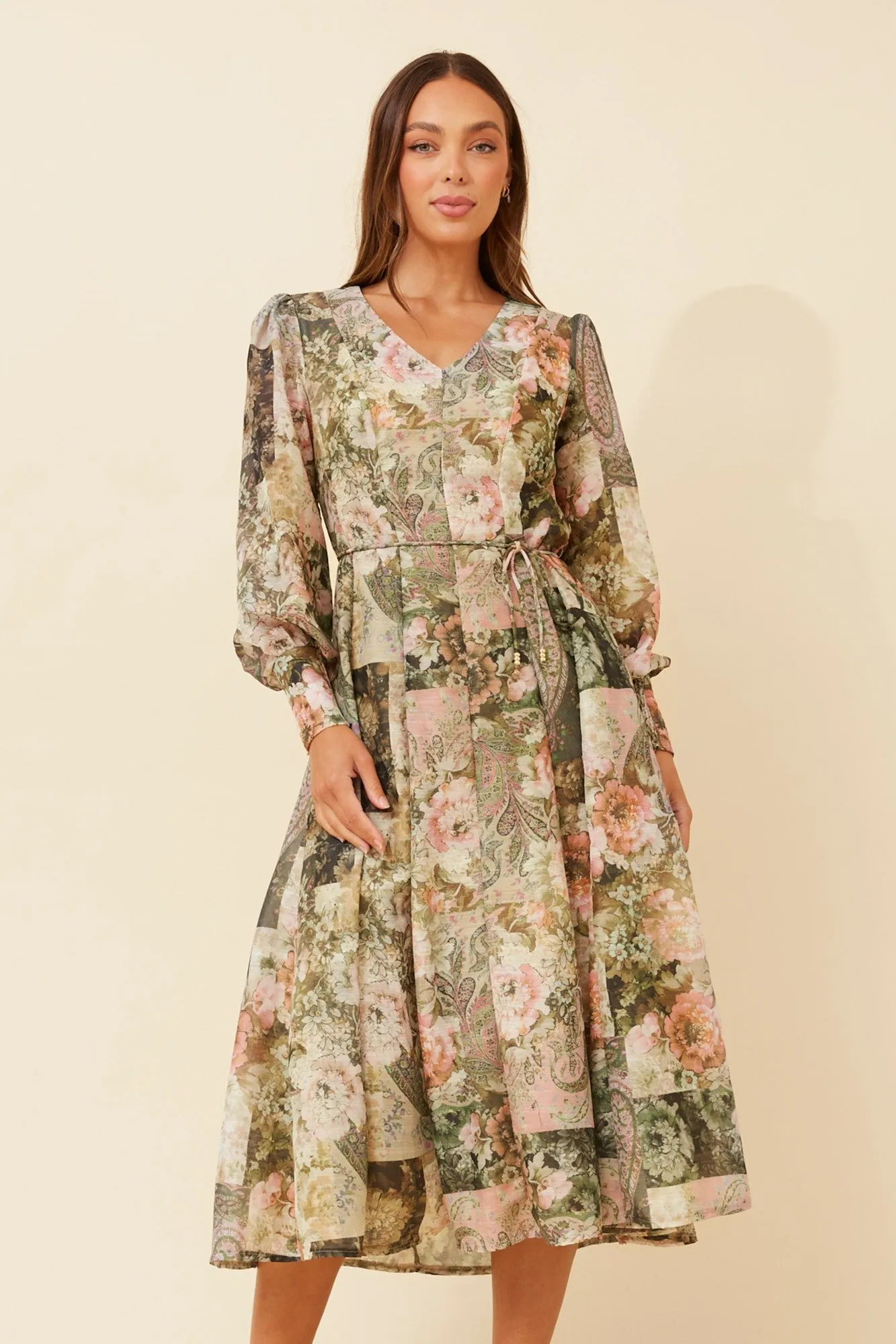 JANAE FLORAL MIDI DRESS Dream Look City Essential