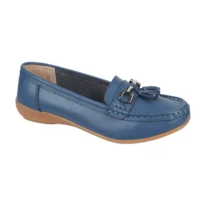 Jo & Joe Womens Shoe Nautical China Blue Comfort Grip No Laces
