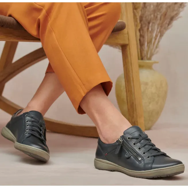 Josef Seibel Womens Shoe Caren 12 Indigo forest hike Breathable   mesh