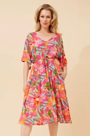 KALINDI FLORAL MIDI DRESS Casual Must-Have