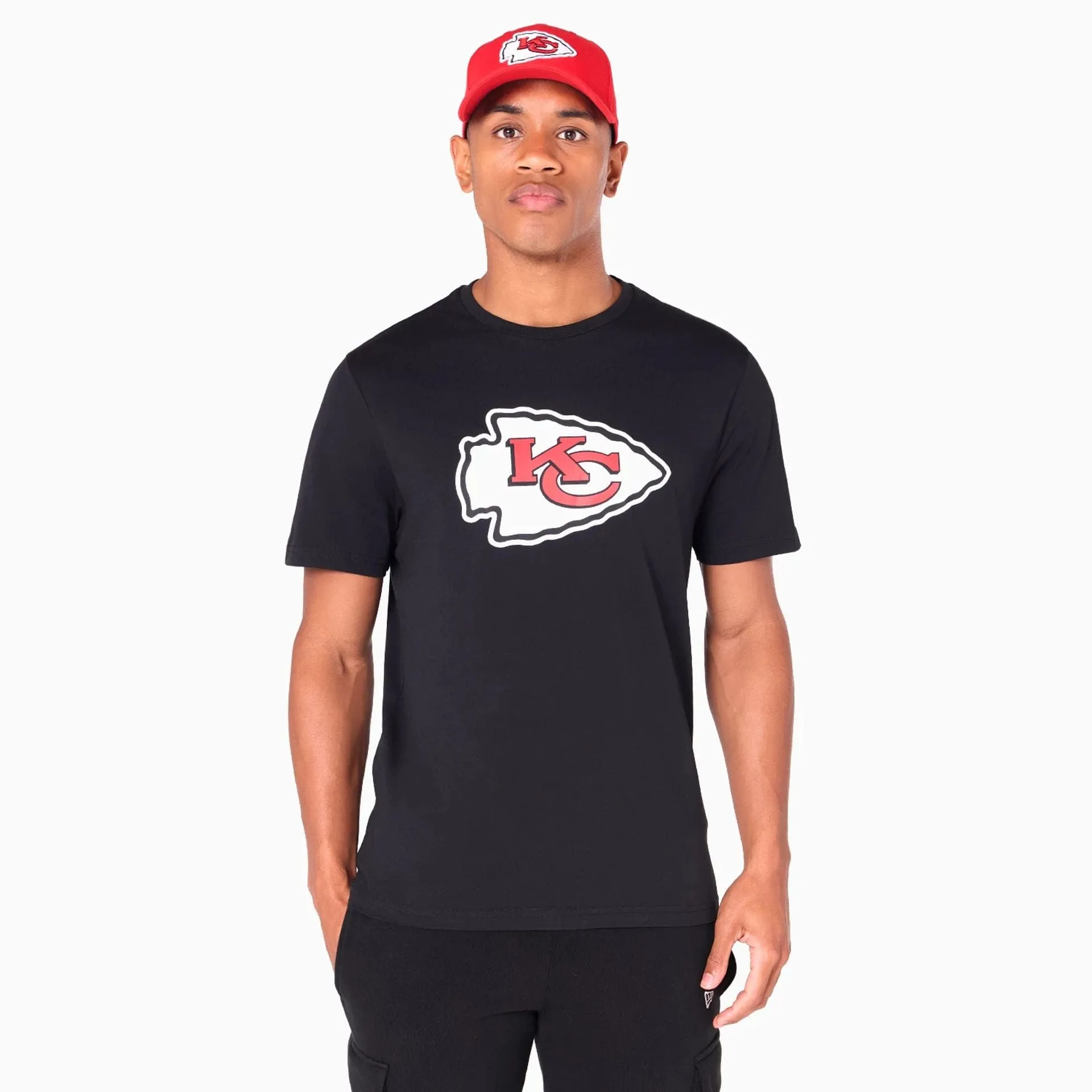 Kansas City Chiefs NFL Black T-Shirt Seam Free Edging kids'