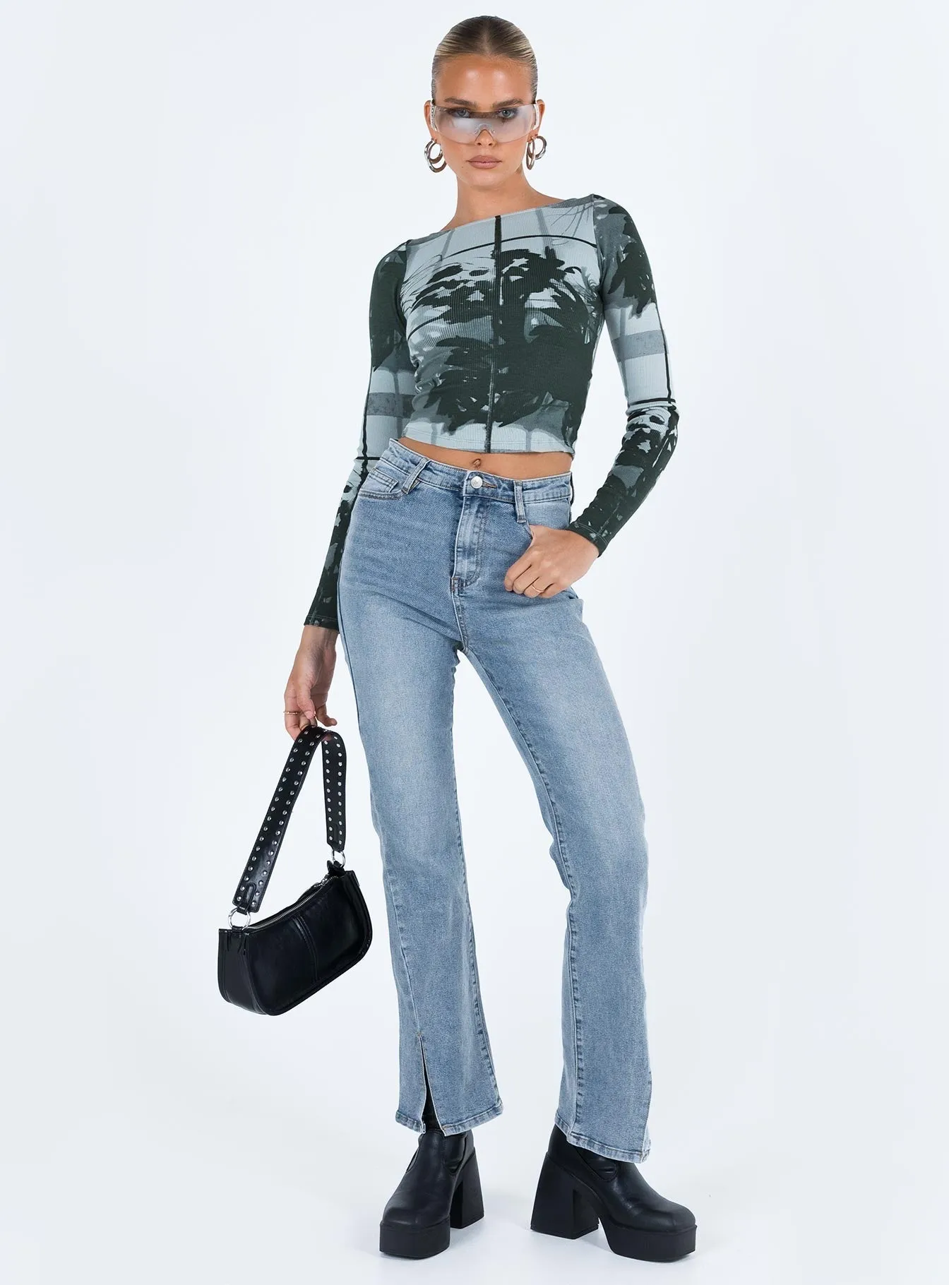 Shopping Day Adult Fashion Athlete Fit Keels Flare Denim Jeans