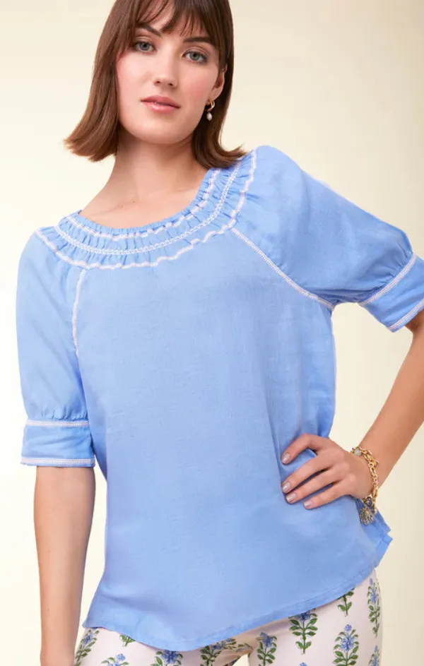 Kella Linen Blouse Joy Mood Holiday Ease