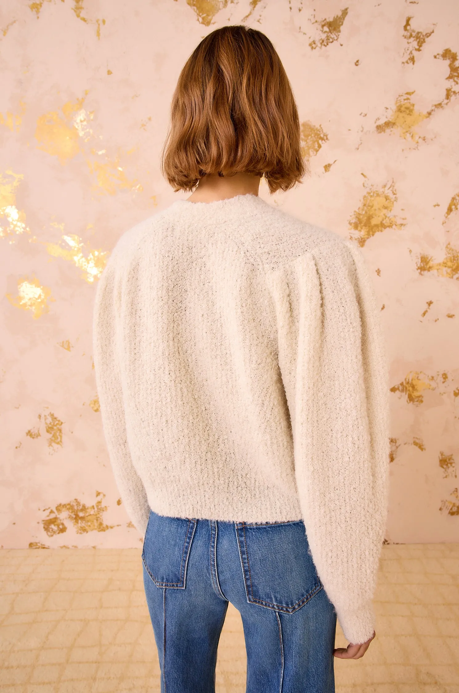 Kira Alpaca Cardigan - Cowrie Flexible Hemline