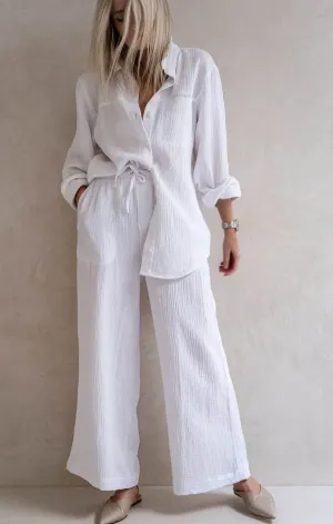 Durable Weave Effortless Fit Kit Gauze Palazzo Pant