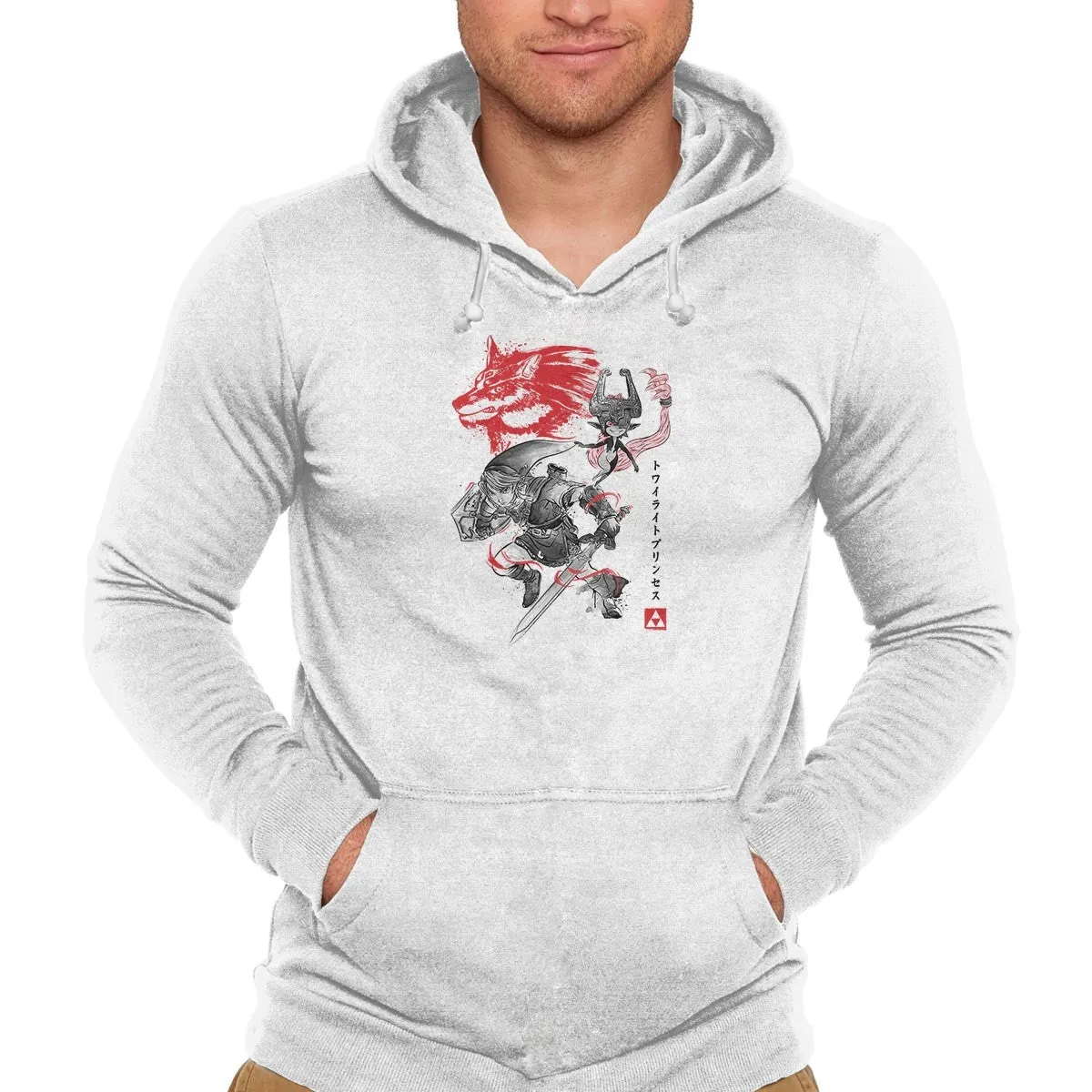 Personalized Tailored Fit Twilight Wolf Sumi-e