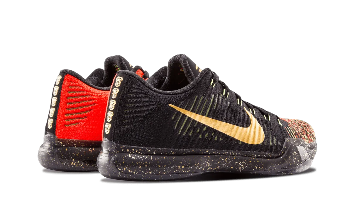 Kobe 10 Elite Low Xmas "Christmas" Light - weight laces Compression Fit