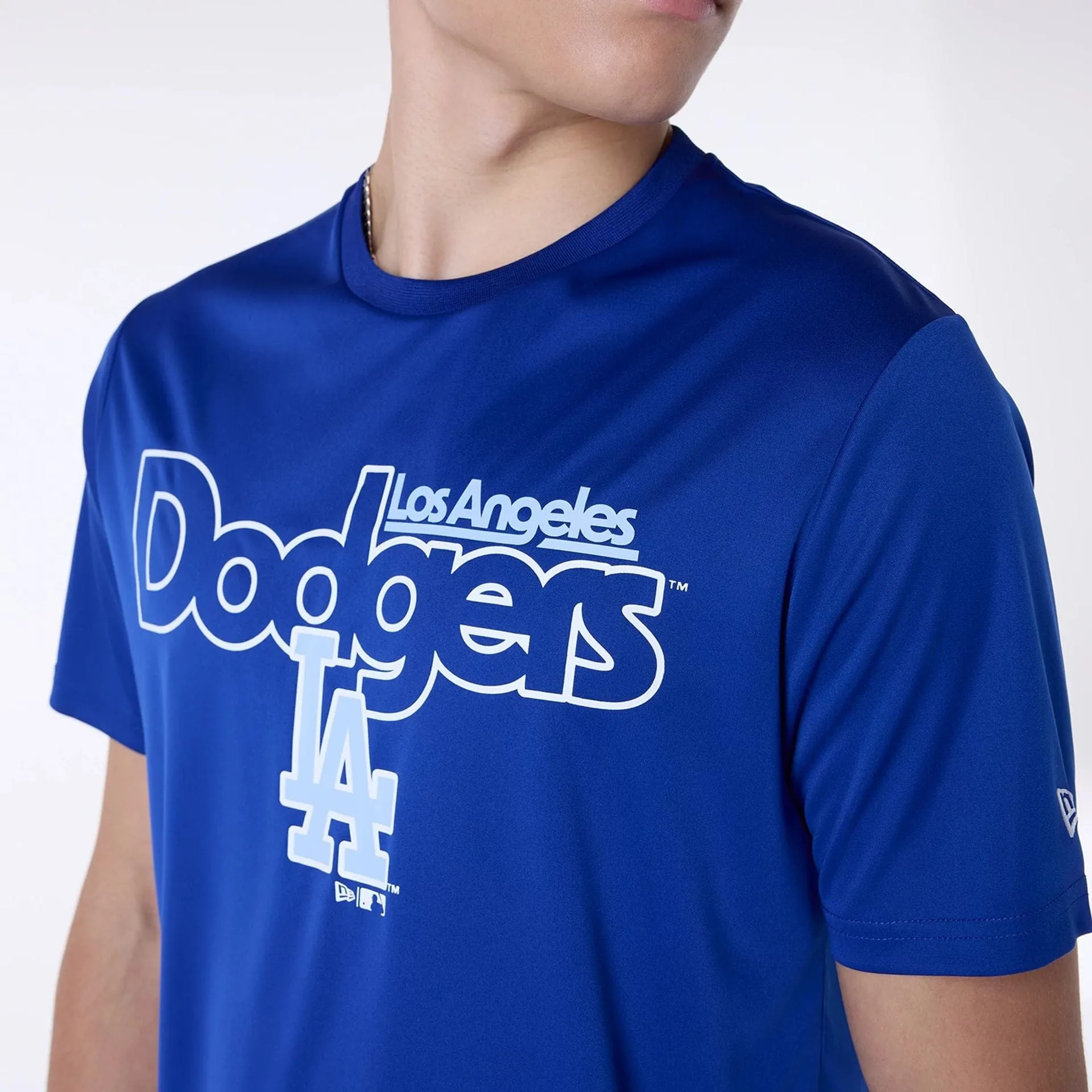 Embroidered Details LA Dodgers MLB Essentials Blue T-Shirt