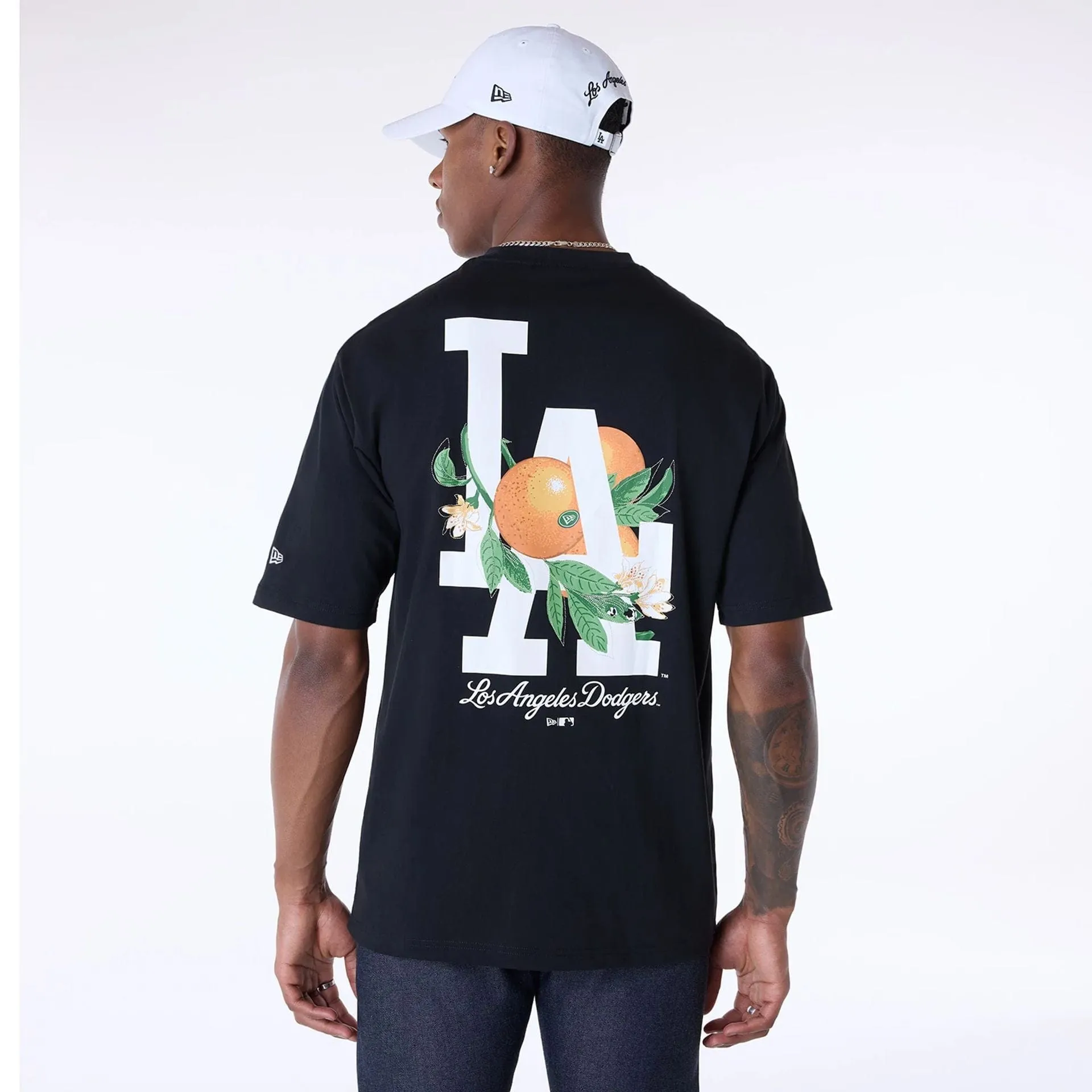 Chill Wear Summer Style LA Dodgers MLB Fruit Black T-Shirt