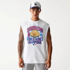 LA Dodgers MLB Graphic White Sleeveless T-Shirt Casual Essentials Wear Modern innovation
