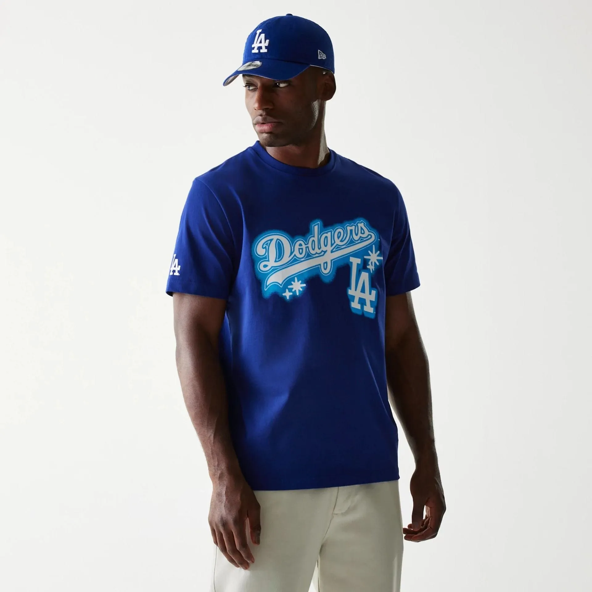 Chilly Style Soft Waistband LA Dodgers OVO x MLB Dark Blue T-Shirt
